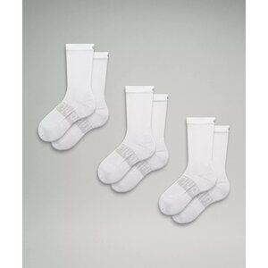 Men's Power Stride Crew Socks (3 Pack) - White